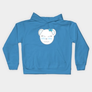 Cute Polar Bear Girl Kids Hoodie